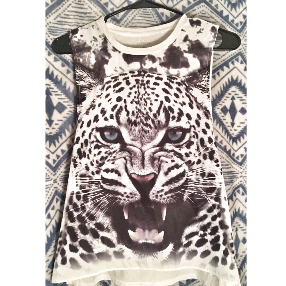 Express Cheetah Tank Top XS